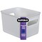 Superio Plastic Storage Container Bins, Organizer Baskets, Boxes for Organizing Closet Shelves Drawer Shelf